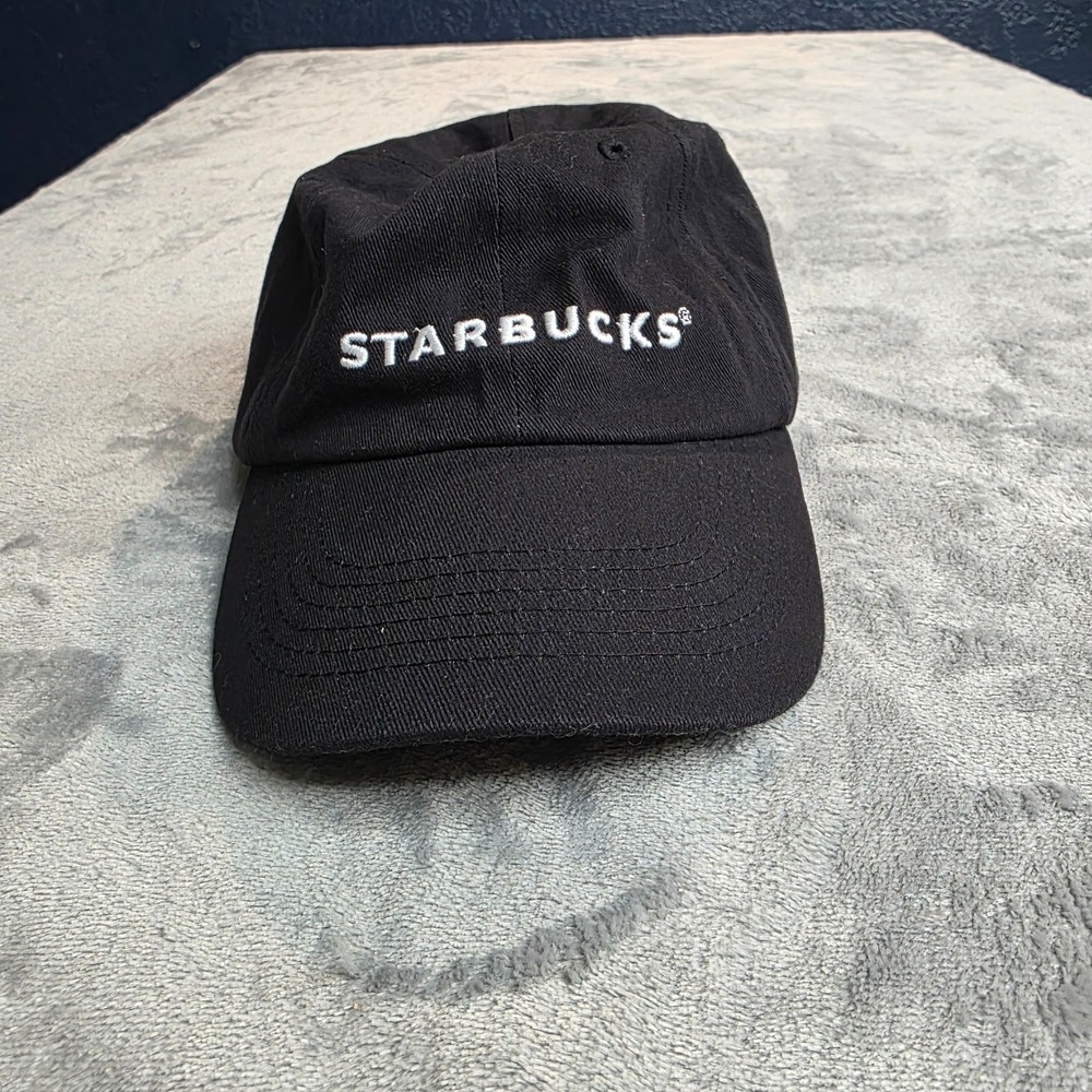 Starbucks‎ Adjustable Baseball Cap Black Coffee Logo Dad Hat Barista Employee